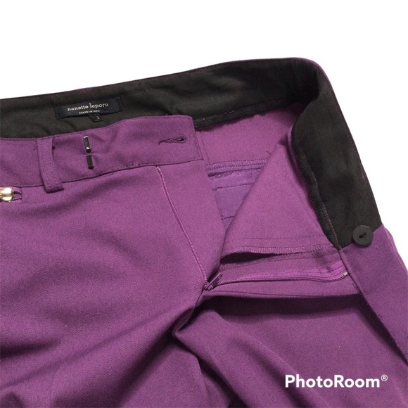 Nanette Lepore Purple Canoodle Pants Size 2 - Picture 6 of 12